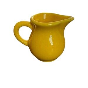 Vtg Homer Laughlin Harlequin Fiesta Individual Toy Creamer Yellow HTF